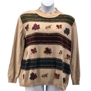Vintage Alfred Dunner Sweater 2X‎ Beige